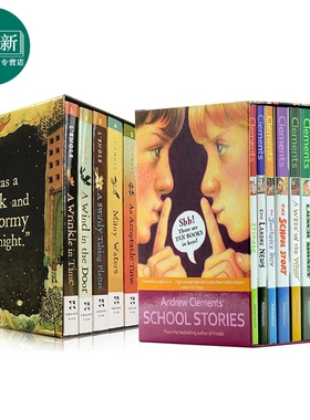 纽伯瑞获奖英文原版儿童文学15册套装 Wrinkle in Time 时间的皱纹 Andrew Clements经典校园小说 Frindle 粉灵豆 又日新