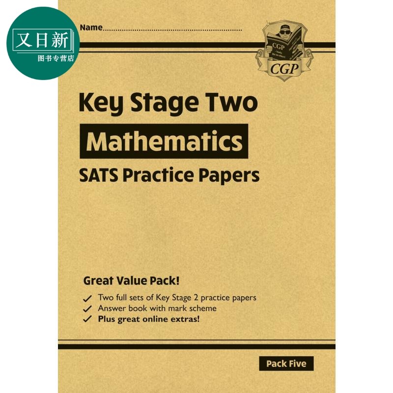 新KS2 Maths SATS实践论文套装5 New KS2 Maths SATS Practice Papers Pack 5 with free Online Extras英文原版 又日新