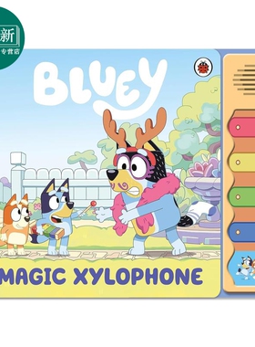 小蓝狗布鲁 魔法木琴声音书 Bluey Magic Xylophone Sound Book 英文原版 儿童绘本 有声书 进口亲子童书 2-4岁 又日新