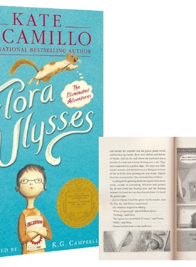 弗罗拉与松鼠侠 英文原版 Flora & Ulysses 纽伯瑞金奖小说  英版 Kate Dicamillo 9-12岁