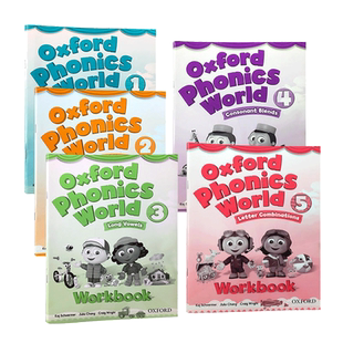 OPW Oxford Phonics World Level 1 2 3 4 5 级教材辅导书配套练习册 Workbook Refresh 牛津少儿英语自然拼读世界 英又日新