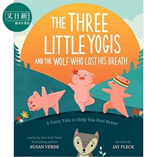 The Three Who Little and 英文原版 儿童精品绘本 故事 the His 又日新 Breath Yogis Lost 三只瑜伽小猪与狼 动物主题 Wolf