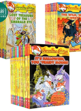 老鼠记者1-30 Geronimo Stilton (Titles #1-#30) (Book Only) 英文原版全彩漫画 章节书文学 7-9岁儿童读物 进口 又日新