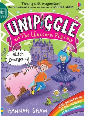 独角猪 失踪的魔法书Unipiggle Witch Emergency英文原版 儿童绘本故事 幽默笑话故事书图画图像小说进口儿童读物 又日新