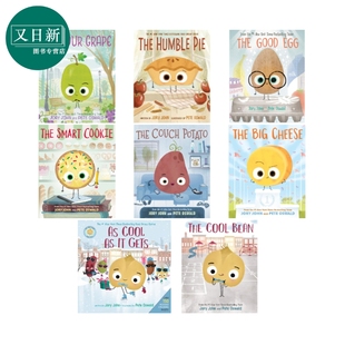 进口童书 又日新 英文原版 馅饼酷酷豆 图画故事 酸葡萄聪明曲奇饼谦虚 食物家族系列 儿童绘本 3岁 Jory 诙谐幽默 John