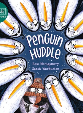 Sarah Warburton Penguin Huddle 抱团的企鹅 英文原版 进口图书 儿童绘本 幽默搞笑 动物友谊 故事图画书 又日新