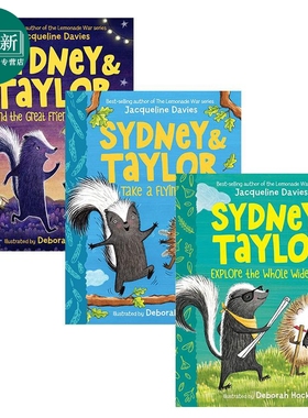 Sydney and Taylor 全彩章节书 臭鼬与刺猬系列3册 The Great Friend Expedition 英文原版 儿童章节故事书绘本 又日新