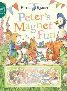 Peter Rabbit Peters Magnet Fun 彼得兔的磁铁书 纸板书 英文原版小初文学 儿童绘本纸板书 亲子互动故事图画书 又日新