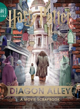 哈利波特:对角巷 电影剪贴簿 英文原版HarryPotter Diagon Alley A Movie Scrapbook精装 JK罗琳电影周边书 又日新