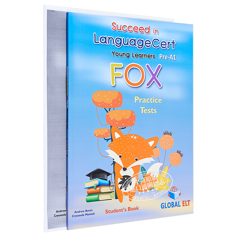 Succeed in LanguageCert FOX CEFR Pre-A1 Practice Tests Self-study 少儿朗思真题解析自学4套完整真题讲解带音频答案