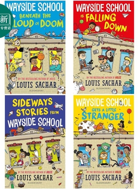 Louis Sachar Wayside School 1-4 歪歪路小学4册 别有洞天Holes同作者 儿童文学小说故事书 Aleksei Bitskoff 又日新