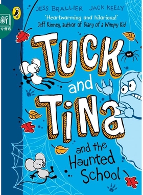 两个搞怪小伙伴 闹鬼的学校 Tuck and Tina and the Haunted School 英文原版 趣味插画冒险故事书 进口童书 6岁+ 又日新