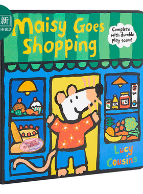 Maisy Goes Shopping: Complete with Durable Play Scene 小鼠波波商店剧场美版 低幼亲子启蒙绘本 纸板书 英文原版
