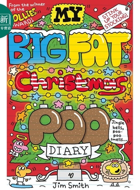 预售 我的臭便便日记4 My Big Fat Christmas Poo Diary 英文原版 儿童绘本故事 图画小说 进口童书 Jim Smith 又日新