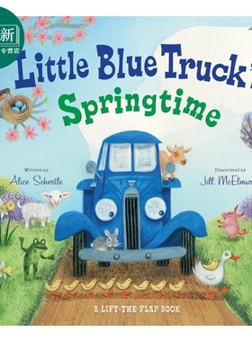 Little Blue Truck's Springtime 蓝色小卡车，春天来了 英文原版 进口原版 4岁以上 儿童纸板书 Alice Schertle