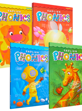 Sadlier Phonics StudentE Level K-C Grade K 1 2 3 自然拼读学生书 幼儿园 英文原版 进口图书 低幼儿童英语启蒙练习教辅 ?