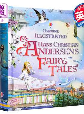 安徒生童话12个故事合集英文版Usborne Illustrated Hans Christian Andersen's fairy经典童话图画故事书 精装插画版
