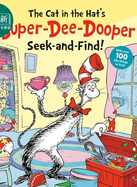 预售 苏斯博士宝贝 戴帽子的猫的超级寻宝游戏 The Cat in the Hats Super-Dee-Dooper Seek and Find 英文原版 纸板书 又日新