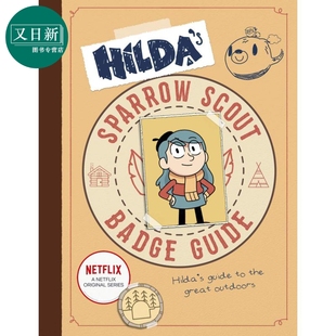 希尔达 Sparrow 英文原版 漫画原著 童子军徽章指南 Guide 精品绘本 12岁 Scout Hilda’s 儿童漫画小说文学 Badge