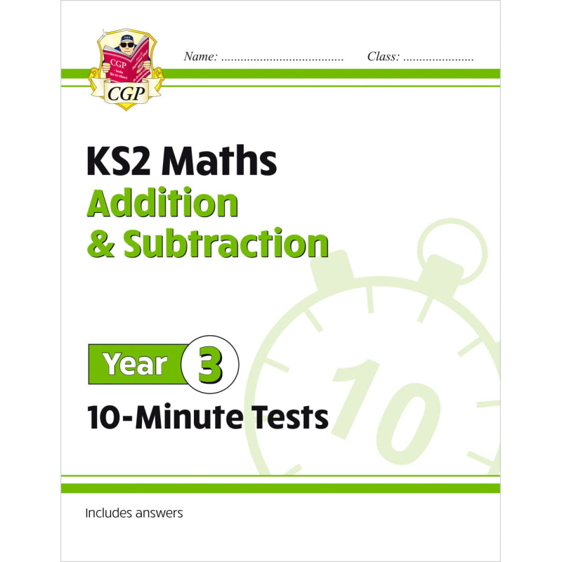 英国原版CGP教辅 新KS2数学10分钟测试 加法减法3年级 New KS2 Maths 10 Minute Tests Addition Subtraction Year 3 又日新