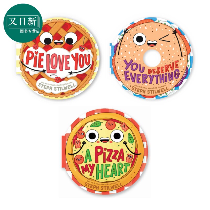 英文原版美食异形书3册