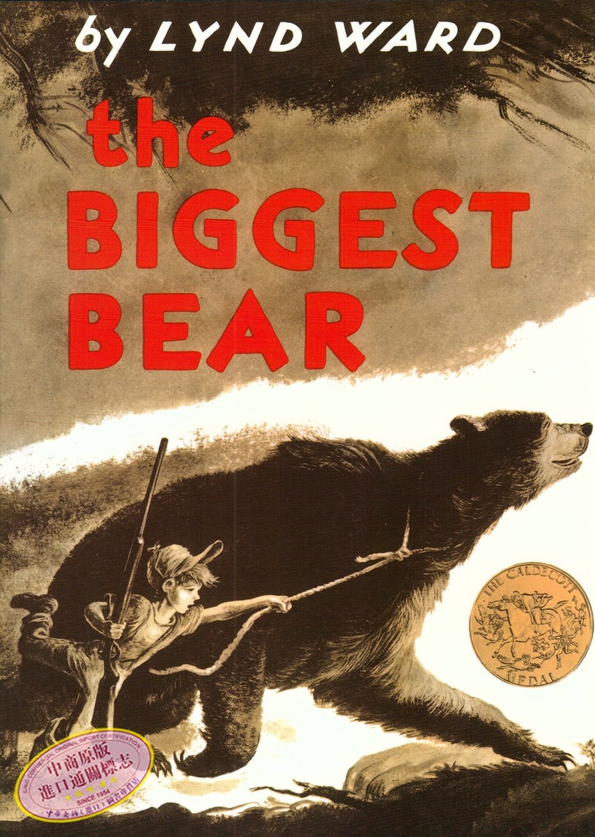 大的熊 The Biggest Bear英文原版林德瓦尔德 LyndWard插图童书绘本 1953年凯迪克金奖作品汪培珽第3阶段 Sandpiper