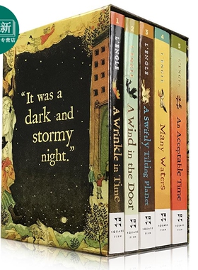 The A Wrinkle in Time Quintet 时间的皱折纹5本套装 纽伯瑞金奖 梅格时空大冒险 儿童小初文学小说英文原版图书 又日新