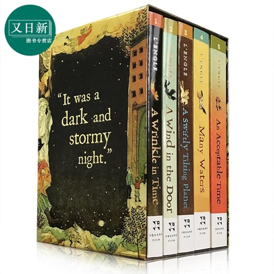 The A Wrinkle in Time Quintet 时间的皱折纹5本套装 纽伯瑞金奖 梅格时空大冒险 儿童小初文学小说英文原版图书 又日新