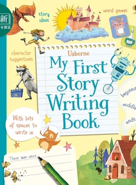 My First Story Writing Book 我的故事创作书 英文原版 进口图书 儿童故事绘本 精品精装儿童读物 儿童工具书 又日新