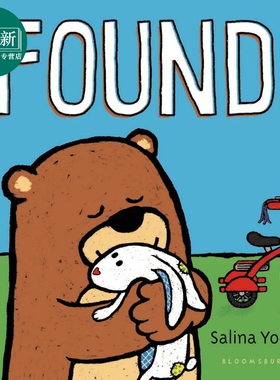 Salina Yoon：Found 熊囧囧与兔太郎1 英文原版 进口图书 儿童绘本 动物故事图画书 早教认知纸板书 0-5岁 又日新