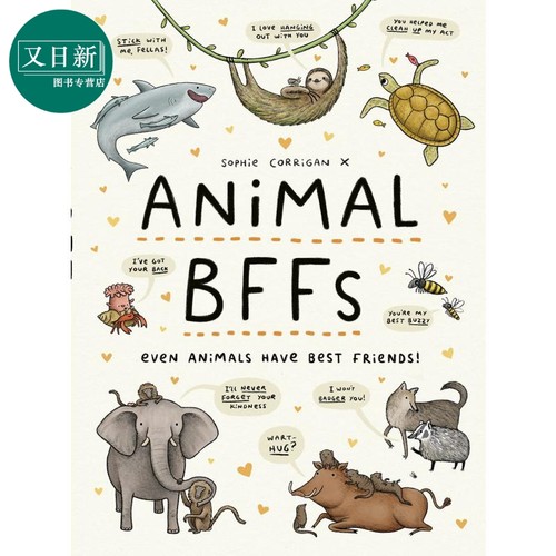 Animal BFFs Even Animals Have Best Friends! 动物也有好朋友 英文原版 进口图书 儿童绘本 故事图画书 又日新