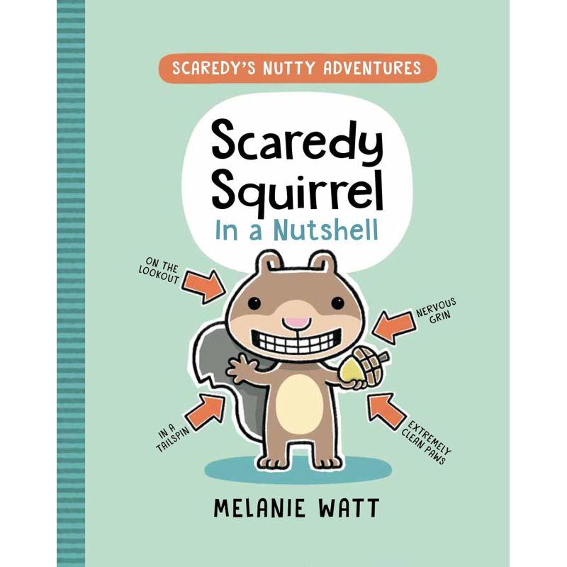 松鼠斯卡迪藏起来 Melanie Watt Scaredy Squirrel In a Nutshell 英文原版 儿童绘本 动物故事图画书 精装进口 又日新
