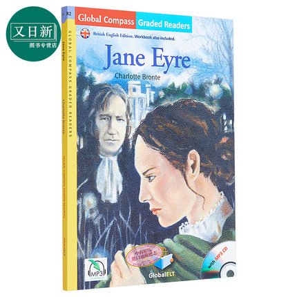 Jane Eyre 简爱 English 英式英语 分级读物 B2级 儿童文学 名著小说 Global ELT Graded Reader 配在线音频不含CD