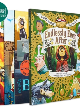 Dan Santat 丹桑塔特英文绘本4册套装 Endlessly Ever After the Fall Adventures of Beekle Are We There Yet 又日新