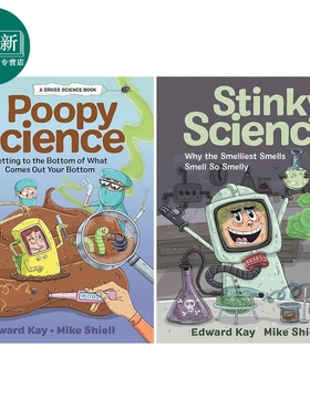 便便科学+臭臭科学 共2册 英文原版童书 Poopy Science Stinky Science 儿童科普绘本读物 进口 百科知识图书 又日新