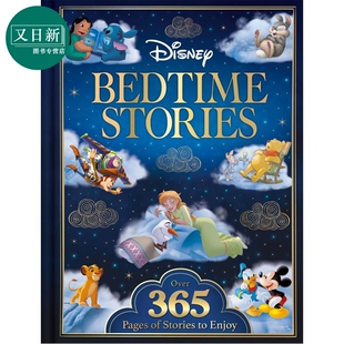 迪士尼 365个睡前故事 Disney Bedtime Stories 英文原版 儿童彩色插图故事书 亲子睡前读物 进口童书 精装 又日新