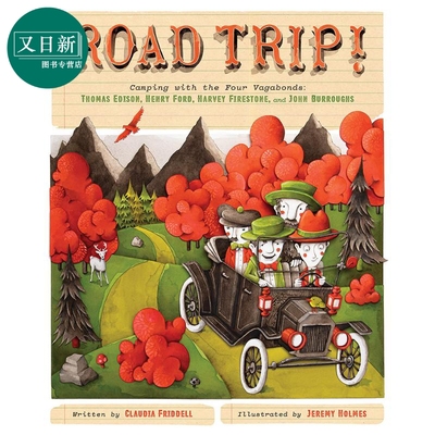 Jeremy Holmes：Road Trip! 自驾游 英文原版 精品绘本 儿童故事 Claudia Friddell 4-6岁 又日新