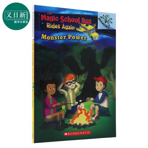 神奇校车再出发1 Magic School Bus Rides Again 1 Monster Power 学乐大树系列 英文原版儿童小初文学桥梁章节书 又日新