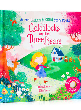尤斯伯恩音乐童话书：金发姑娘与熊 Listen and Read 有声书 纸板书 Usborne 亲子绘本 3~5岁精装 英文原版