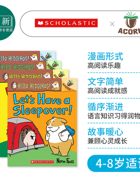 Acorn 学乐橡树种子系列 Hello Hedgehog 小刺猬的故事套装4册 英文原版 进口图书 全彩儿童桥梁漫画书 橡果 又日新