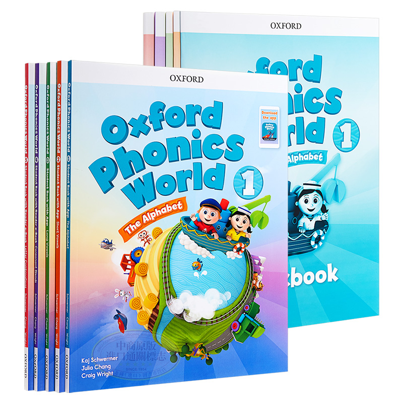 OPW Oxford Phonics World Level 1 2 3 4 5级教材辅导书配套练习册和APP Workbook Refresh牛津少儿英语自然拼读世界英又日新-封面