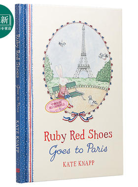 Kate Knapp Ruby Red Shoes goes to Paris 穿红鞋的小路比进巴黎 精品绘本 儿童故事绘本 精装 英文原版 6-9岁