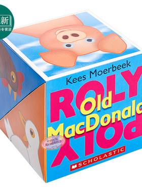麦当劳农场 Roly Poly Pop-Up: Old Macdonald 学乐神奇翻转书 益智游戏书 立体书 单词启蒙 英文原版 3-6岁 美国学乐