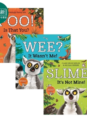 Nicola O'Byrne 狐猴莱尼系列Lenny the lemur 动物知识科普儿童绘本3册 趣味百科故事图画书 英文原版 进口图书 又日新