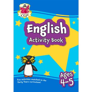 英国原版CGP教辅 New English Activity Book for Ages 4-5 Reception 4-5岁新版英语活动书幼儿园学前 又日新