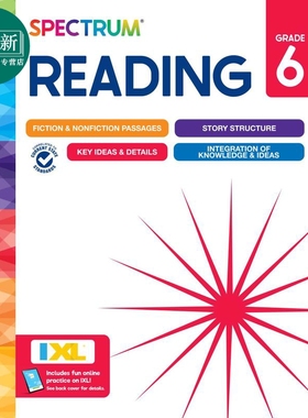 光谱练习册 阅读系列 6年级 Carson Dellosa Spectrum Reading Grade 6 美国CarsonDellosa 英文原版进口教辅 又日新