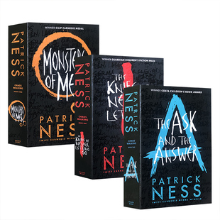 Ness 14岁课外读? 混沌漫步行走 青少年科幻小说 卡内基童书奖 当怪物来敲门 Walking 3册合售 英文原版 Patrick Chaos