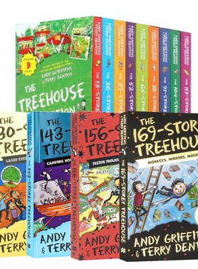 英文原版 The Storey Treehouse 小屁孩树屋历险记系列 疯狂树屋历险记 儿童章节冒险故事书 笑话书 6-12岁 树屋故事