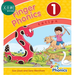 英文原版 又日新 Phonics Jolly 多感官教学活动 英语字母表字母发音 快乐自然拼读手指拼读书1 Book Finger 预售