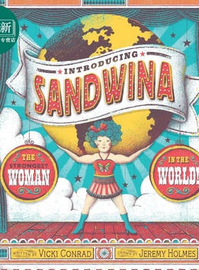 桑维娜 强壮的大力士 Introducing Sandwina 英文原版 儿童绘本故事书 人物传记读物 图画传记 精装 进口童书 又日新